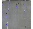 Гирлянда Бахрома 4,9 x 0,5 м Синяя с Мерцанием Белого Диода 220В, 240 LED, Провод Прозрачный ПВХ, IP54 PIL240BLW-10-2B