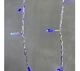 Гирлянда Бахрома 4,9 x 0,5 м Синяя с Мерцанием Белого Диода 220В, 240 LED, Провод Прозрачный ПВХ, IP54 PIL240BLW-10-2B