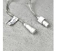 Гирлянда Бахрома 4,9 x 0,5 м Синяя с Мерцанием Белого Диода 220В, 240 LED, Провод Прозрачный ПВХ, IP54 PIL240BLW-10-2B