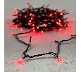 Гирлянда Нить 10м Красная 24В, 100 LED, Провод Черный ПВХ, IP54 PST100-11-1R