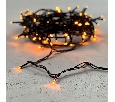 Гирлянда Нить 10м Желтая 24В, 100 LED, Провод Черный ПВХ, IP54 PST100-11-1Y