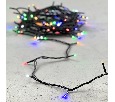 Гирлянда Нить 10м Разноцветная с Мерцанием Белого Диода 24В, 100 LED, Провод Черный ПВХ, IP54 PST100BLW-11-1M