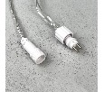 Гирлянда Нить с Колпачком 10м Красная с Мерцанием Белого Диода 24В, 100 LED, Провод Прозрачный ПВХ, IP65 PST100BLWCAP-10-1R