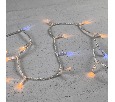 Гирлянда Нить с Колпачком 10м Экстра Тепло-Белая с Мерцанием Белого Диода 220В, 100 LED, Провод Проз PST100BLWCAP-10-2EWW