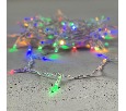 Гирлянда Нить с Колпачком 10м Разноцветная 24В, 100 LED, Провод Прозрачный ПВХ, IP65 PST100CAP-10-1M