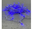Гирлянда Нить с Колпачком 10м Синяя 220В, 100 LED, Провод Прозрачный ПВХ, IP65 PST100CAP-10-2B