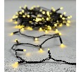 Гирлянда Нить с Колпачком 10м Шампань, 100 LED, Провод Черный ПВХ, IP65 PST100CAP-11-2CH