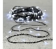 Гирлянда Нить с Контроллером 10м Белая 220В, 100 LED, Провод Черный ПВХ, IP20 PST100F8-11-2W