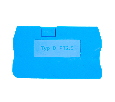 Торцевая заглушка для ЗНИ LD572 2,5 мм² (JXB PT2,5), синий LD581-1-25 49266