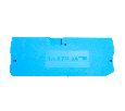 Торцевая заглушка для ЗНИ LD574 4 мм² (JXB PT4), синий LD583-1-40 49275