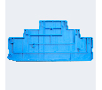 Торцевая заглушка для ЗНИ LD579 4 мм² (JXB PT 4), синий LD579-1-40 49279