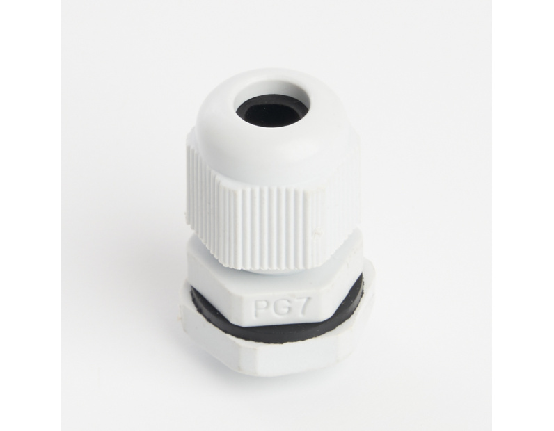 Сальник PG7 диаметр проводника 3-6,5 мм STEKKER, IP54, серый (DIY упаковка 3 шт) 49374