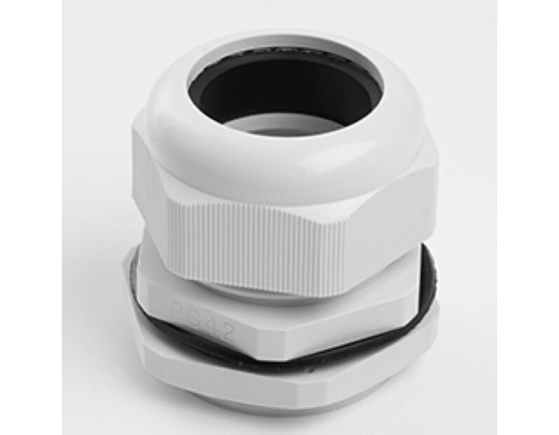 Сальник PG42 диаметр проводника 32-38 мм STEKKER, IP54, серый (DIY упаковка 1 шт) 49384