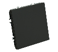 Заглушка (механизм), серия Эмили, черный уголь, soft touch, RST00-5116-05 49857