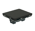 Заглушка (механизм), серия Эмили, черный уголь, soft touch, RST00-5116-05 49857