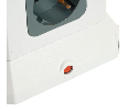 Удлинитель 12-местн с/з, 3x1мм2, 1.5 м,250В,16А, 3520Вт 3USB A + 1C 5V 3,4A, белый, серый серия Comfort HM10-61-01 49991