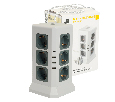 Удлинитель 12-местн с/з, 3x1мм2, 1.5 м,250В,16А, 3520Вт 3USB A + 1C 5V 3,4A, белый, серый серия Comfort HM10-61-01 49991