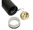 Светильник потолочный Feron ML1008 Barrel LUNA levitation на подвесе MR11 35W 230V, черный 40*250 51377