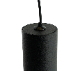 Светильник потолочный Feron ML1018 Barrel levitation на подвесе MR11 35W 230V, черный + золото 40*250 51387