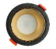 Светильник встраиваемый Feron DL3102 потолочный MR16 G5.3  черный + золото 51403