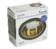 Светильник встраиваемый Feron DL3102 потолочный MR16 G5.3  черный + золото 51403