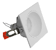 Светильник встраиваемый Feron DL3112 потолочный MR16 G5.3 белый 51404