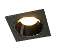 Светильник встраиваемый Feron DL3112 потолочный MR16 G5.3  черный + черный хром 51408