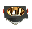 Светильник встраиваемый Feron DL3112 потолочный MR16 G5.3  черный + золото 51409
