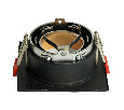 Светильник встраиваемый Feron DL3112 потолочный MR16 G5.3  черный + золото 51409