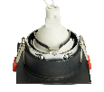 Светильник встраиваемый Feron DL3112 потолочный MR16 G5.3  черный + золото 51409