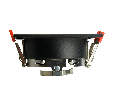 Светильник встраиваемый Feron DL3112 потолочный MR16 G5.3  черный + золото 51409