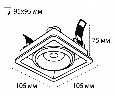 Встраиваемый светильник Italline DE-311 DE-311 white