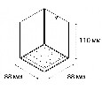 Накладной светильник Italline DL 3028 DL 3028 white 3000K