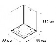 Накладной светильник Italline DL 3028 DL 3028 white 4000K