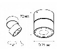 Накладной светильник Italline IT02-010 IT02-010 3000K black