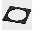 Рамка на 1 светильник Italline IT06-6016 IT06-6016 black FR1