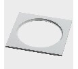 Рамка на 1 светильник Italline IT06-6016 IT06-6016 white FR1