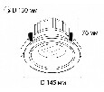 Встраиваемый светильник Italline IT06-6018 IT06-6018 white 4000K