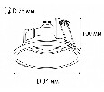 Встраиваемый светильник Italline IT07-7010 IT07-7010 white