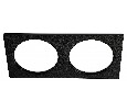 Рамка на 2 светильника Italline IT08 IT08-8034 black