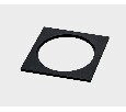 Рамка на 1 светильник Italline IT08 IT08-8037 black