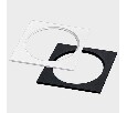 Рамка на 1 светильник Italline IT08 IT08-8037 black