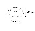 Кольцо декоративное Italline IT08-8050 IT08-8050 black