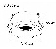 Встраиваемый светильник Italline M02-026 M02-026 white