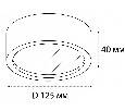 Накладной светильник Italline M04-525-125 M04-525-125 black 3000K