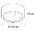 Накладной светильник Italline M04-525-125 M04-525-125 black 4000K