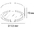 Накладной светильник Italline M04-525-125 M04-525-125 white 4000K