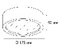 Накладной светильник Italline M04-525-175 M04-525-175 black 3000K