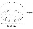 Накладной светильник Italline M04-525-95 M04-525-95 white 3000K