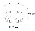 Накладной светильник Italline M04-525-95 M04-525-95 white 4000K